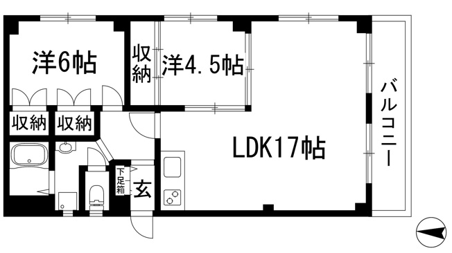 【間取り】 | ソリッソ宝塚