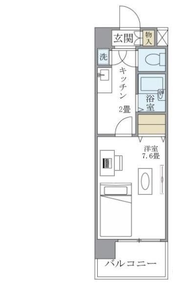 イーストコート芝の間取り|間取りです。