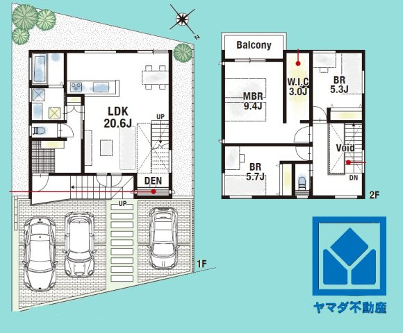西宮市名塩木之元の間取り