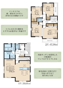 藤沢市羽鳥３丁目　新築戸建　全３棟の間取り|３号棟