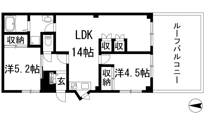 【間取り】 | ソリッソ宝塚