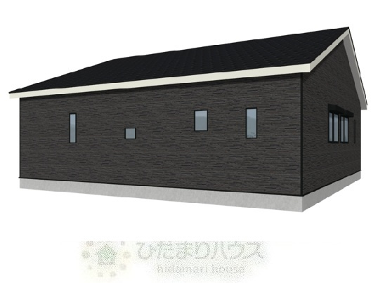 野田市なみき第7　新築戸建　2号棟の外観パース|2026年12月完成予定です(^^)/パースは現状と異なる場合がございます。
