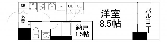 【間取り】 | コンフォリア・リヴ北久宝寺Q