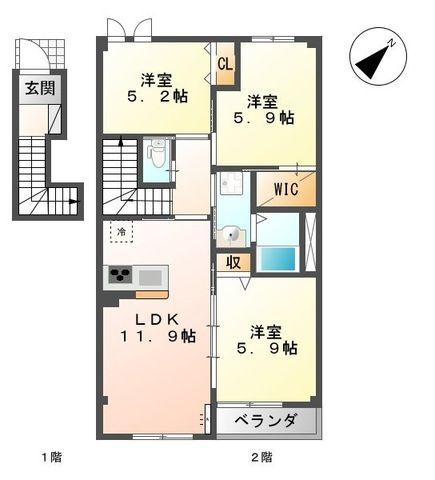 シュプロスⅠの間取り