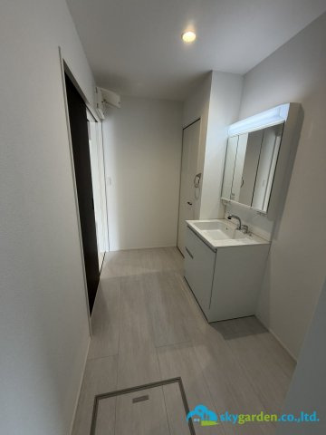 平塚市大神2丁目　新築戸建　全3棟3号棟の脱衣所