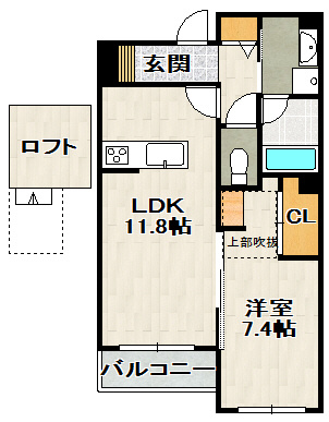 EAST VILLA 逆瀬川の間取り