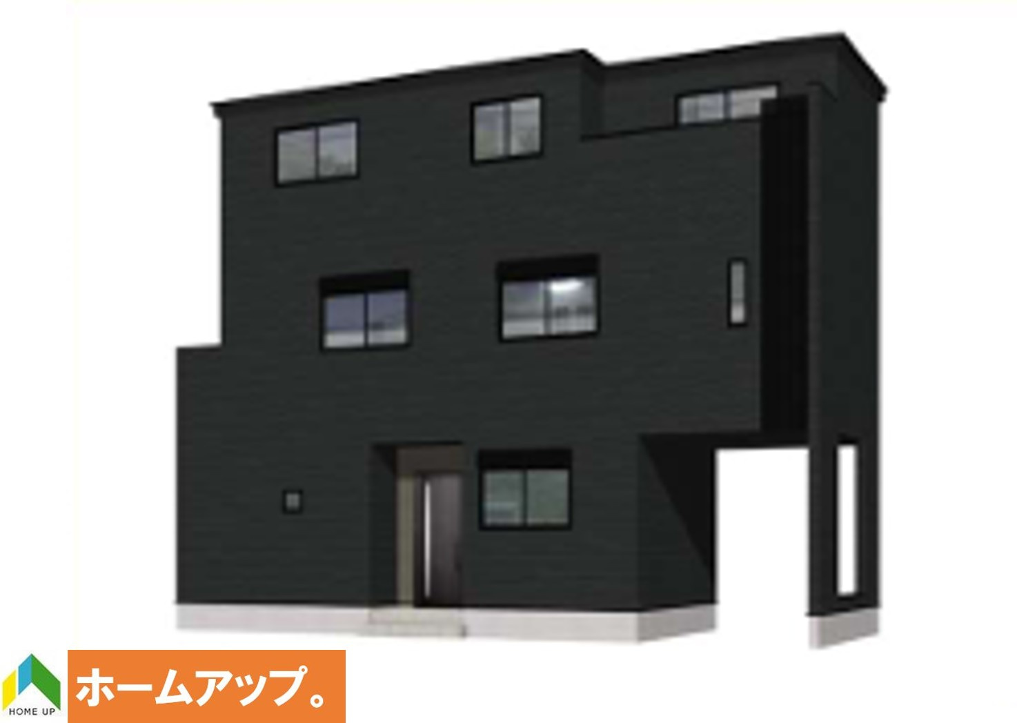 MIRASUMO中区新栄229①｜名古屋市の戸建ならホームアップの外観パース