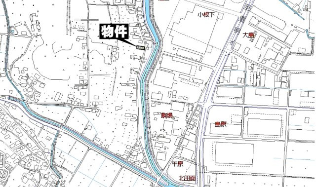 大府市北崎町６丁目　売り土地の地図