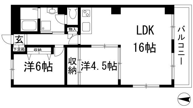 【間取り】 | ソリッソ宝塚