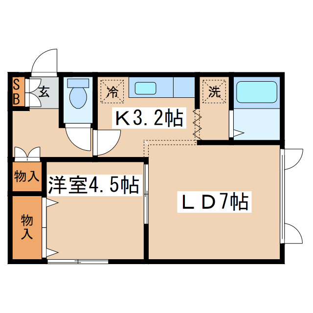 ヴォーンリッヒ緑ヶ岡の間取り