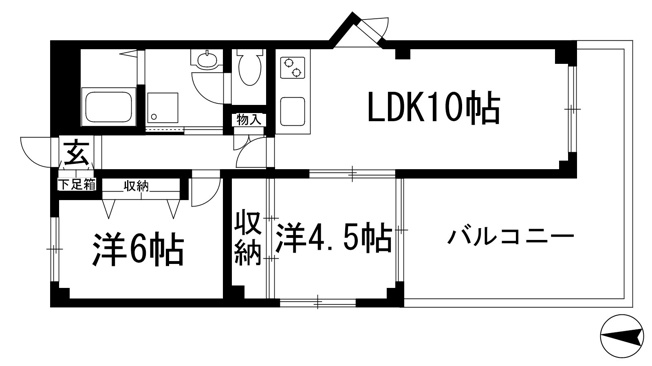【間取り】 | ソリッソ宝塚