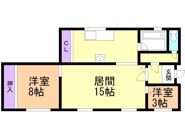 エムケーハイツの間取り
