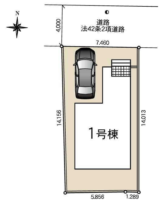クレイドルガーデン宇都宮市桜　第3の区画図|駐車スペースは1台となります。