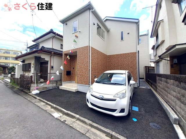 クレイドルガーデン宇都宮市桜　第3の外観|車が駐車するとこのような感じになります