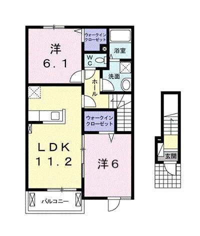ニューシャンティ　藤田の間取り