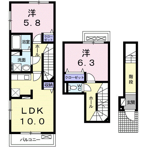 アリアキャメルⅡの間取り