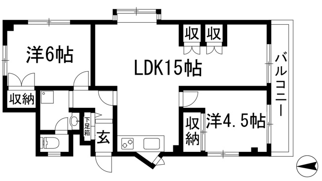 【間取り】 | ソリッソ宝塚