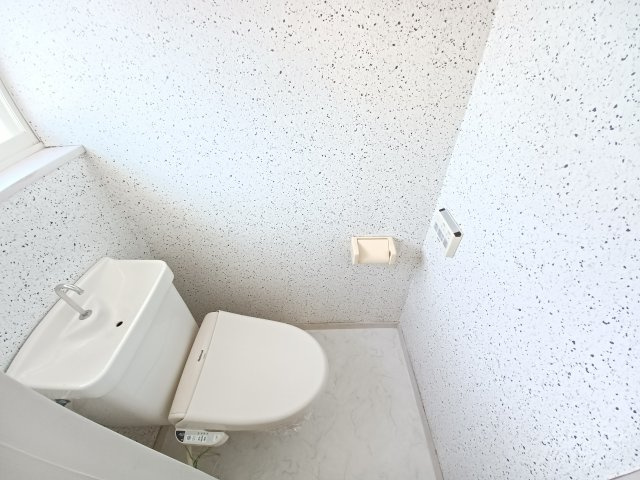 セゾン松原A棟のトイレ|落ち着いた色調のトイレです