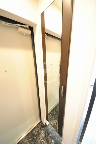 TLRレジデンス難波東の玄関|プレアデス難波東　玄関姿鏡