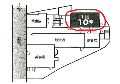 池田市石橋１丁目の店舗事務所の間取り