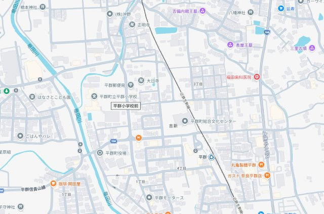 ●平群町吉新　第4期　新築一戸建ての地図