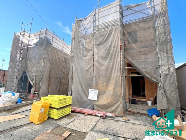 ●31(土)1(日)現地説明会！　生駒郡平群町吉新　第4期　新築一戸建ての外観|現在はこんな感じです。完成までが待ち遠しいですね。