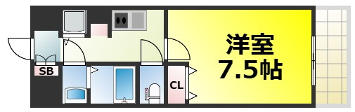 【間取り】 | HRフロントリーガル難波WEST 仲介手数料無料