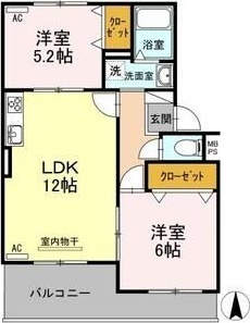 コアロード戸崎の間取り