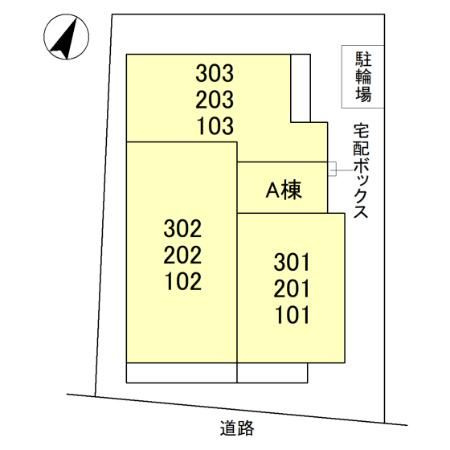 La Maison大手町Ⅰの区画図