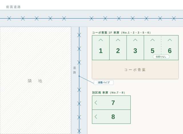 コーポ青葉　車庫