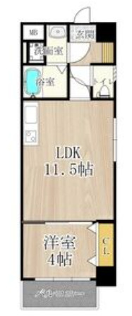 セントアミール南久宝寺の間取り|セントアミール南久宝寺　開放的な間取