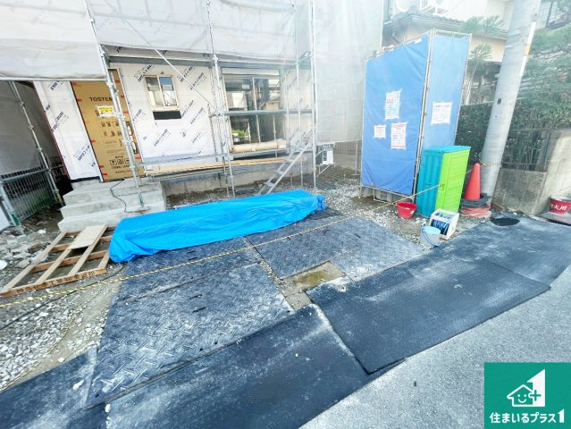 城陽市寺田今堀　第2期　新築一戸建ての外観|周辺は落ち着いた街並みの住宅地！子育てがしやすい住環境です！まだ未完成ですが、現地でしかわからない事もございます。是非一度ご覧ください。
