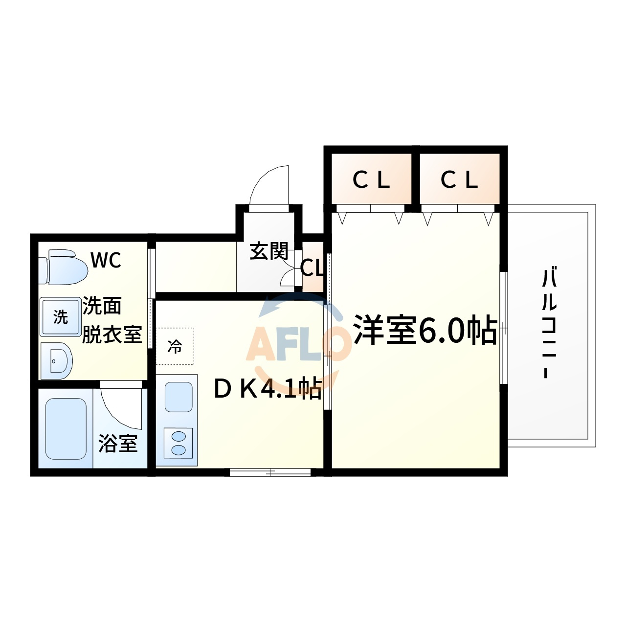 エスカーサ大阪阿倍野パークビューの間取り|エスカーサ大阪阿倍野パークビュー　開放感のある間取り