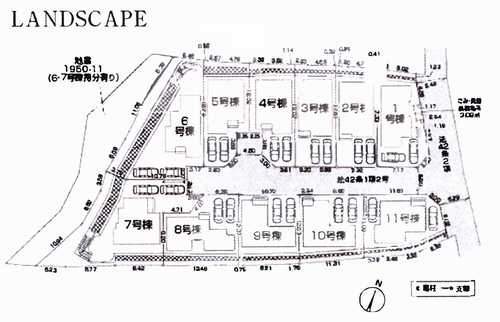 相模原市南区磯部第1期　新築戸建全11棟の区画図