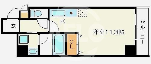 アビテ北御堂の間取り|アビテ北御堂　間取り