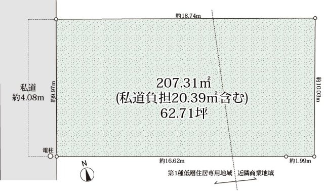 星陵台５丁目　土地