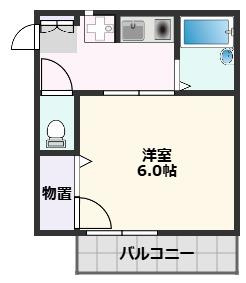 【間取り】 | 朝日ハイツ