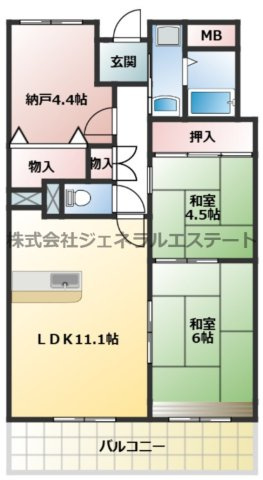 サンマンション南野の間取り