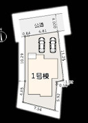 藤沢市辻堂元町３丁目　新築戸建の区画図