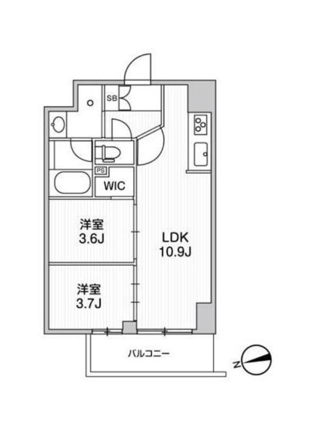 リテラス南千住サウスの間取り