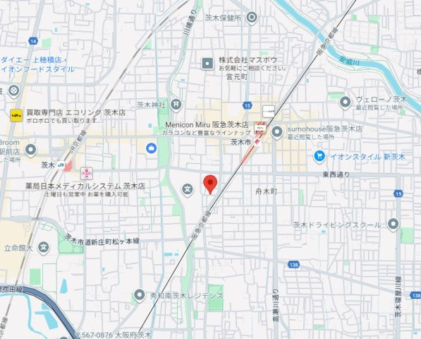 D-room阪急茨木市の地図