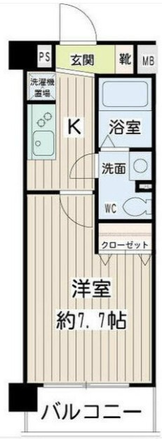 ムエット菊川の間取り|間取りです。