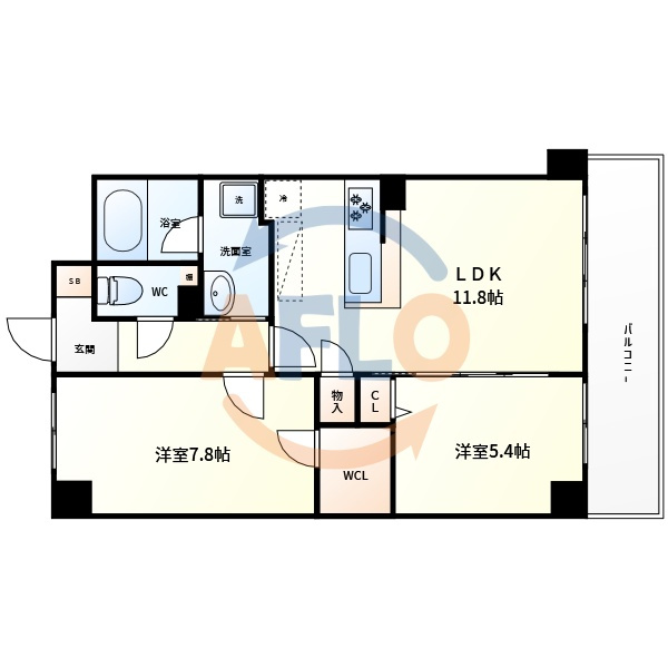 LAVIS　南住吉小学校区の間取り|LAVIS（ラヴィ）　間取り
