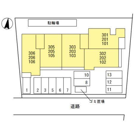 サンウェルズ水尾の区画図