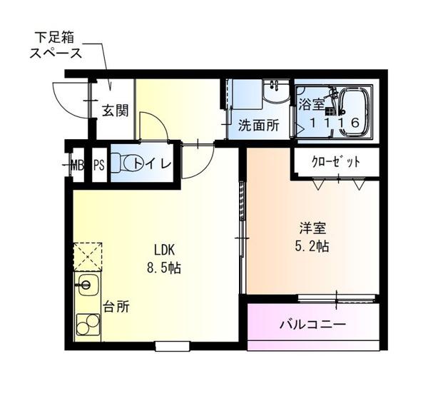【間取り】 | フジパレス和泉大宮駅南Ⅰ番館