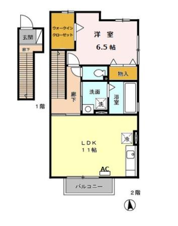 バイオ21 15-1の間取り