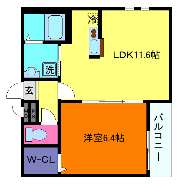 フジパレス摩耶の間取り