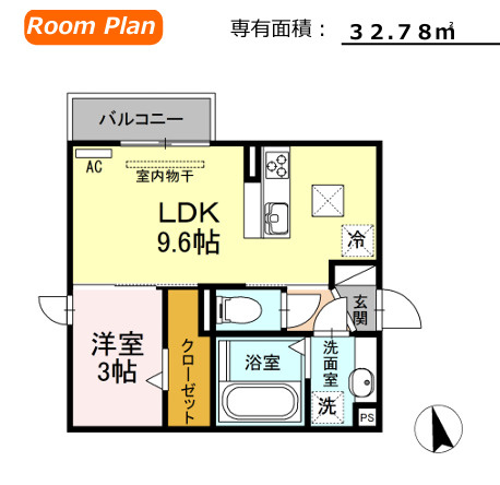 歩夢 Ⅱの間取り