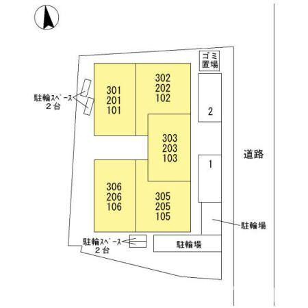 ＯＫＡＺＥＮ西駅前の区画図