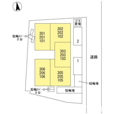 ＯＫＡＺＥＮ西駅前の区画図